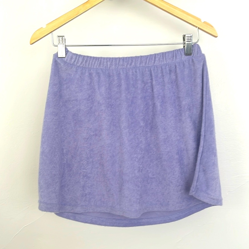 Purple towel skirt